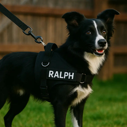 No-Pull Harness with Custom Name Tag